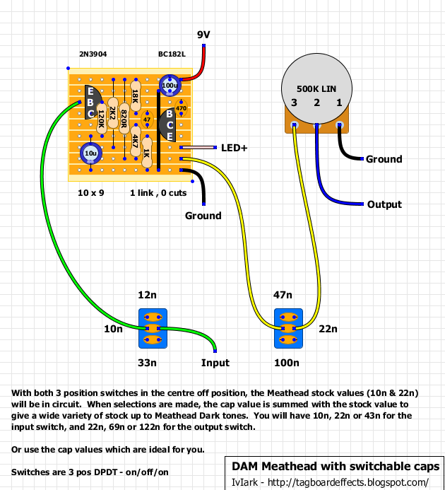 Output caps on a DAM Meathead clone. | Telecaster Guitar Forum